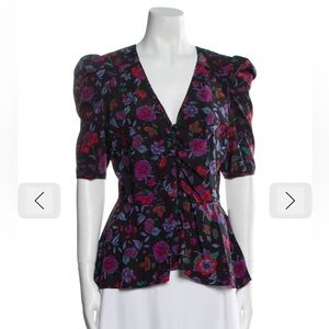 Veronica Beard - Hayden Floral Top - Size 8 - NWT